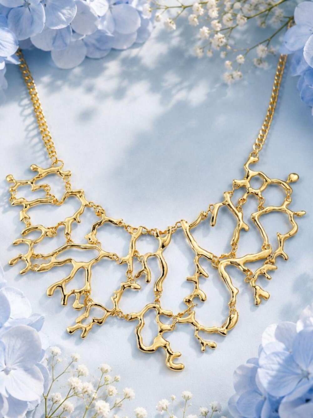 GOLD CORAL NECKLACE